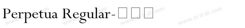 Perpetua Regular字体转换